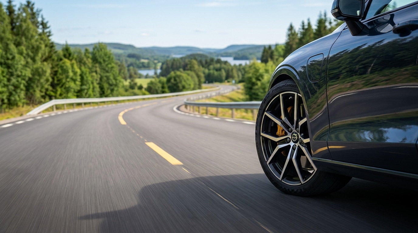 Branded hero-bild för guide om sommardäck 2026 på Uppkörning24